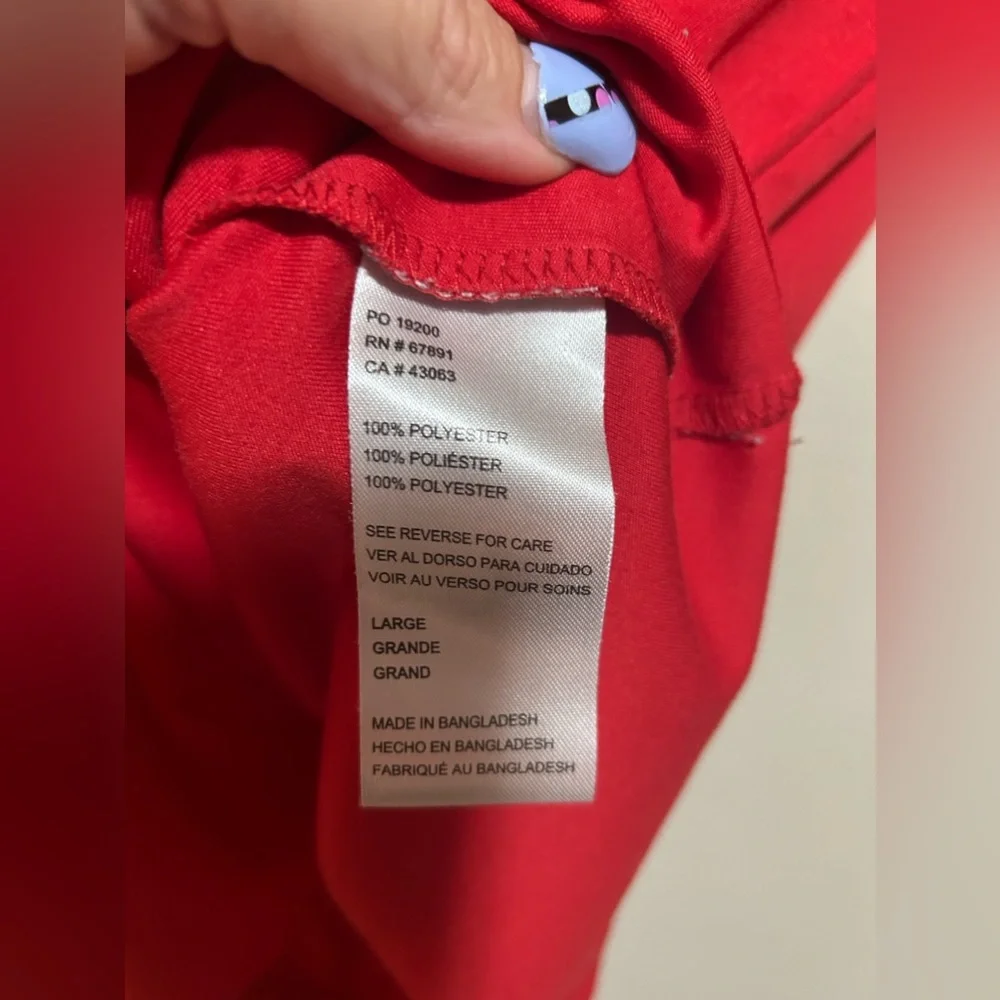 Like New Umbro Red Polyester shirt- size L - Picture 5 of 5